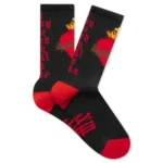 Black Saint Michael Heart Socks