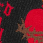 Black Saint Michael Heart Socks logo