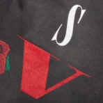 Black Vlone X Saint Michael Sweatpants Logo