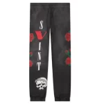 Black Vlone X Saint Michael Sweatpants