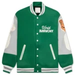 Green Saint Michael X Shermer Academy Pigeon Varsity Jacket