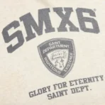 Grey Saint Michael X Shermer Academy NYPD Hoodie Logo