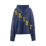 Navy Saint Michael Angel Hoodie Back