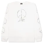 White Saint Michael Love L/S Tee