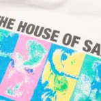 White Saint Michael House Saint L/s Tee Logo