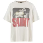 White Saint Michael x Freedom SAINT T-shirt