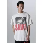 White Saint Michael x Freedom SAINT T-shirt View