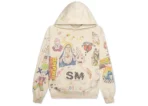 Gray Saint Michael Graffiti Hoodie