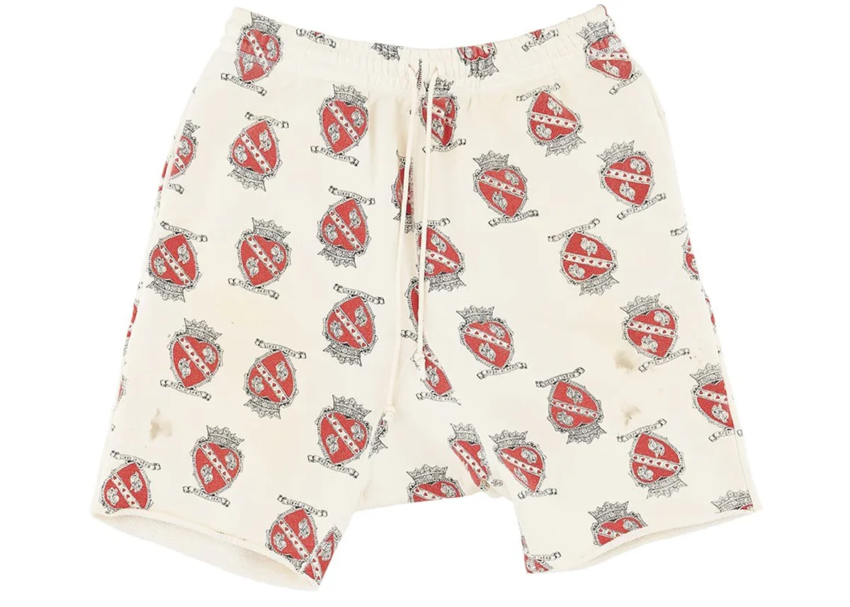 White Saint Michael Heart Short