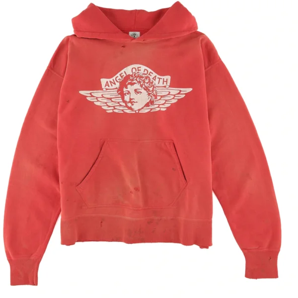 Red Saint Mxxxxxx Angel of Death Hoodie