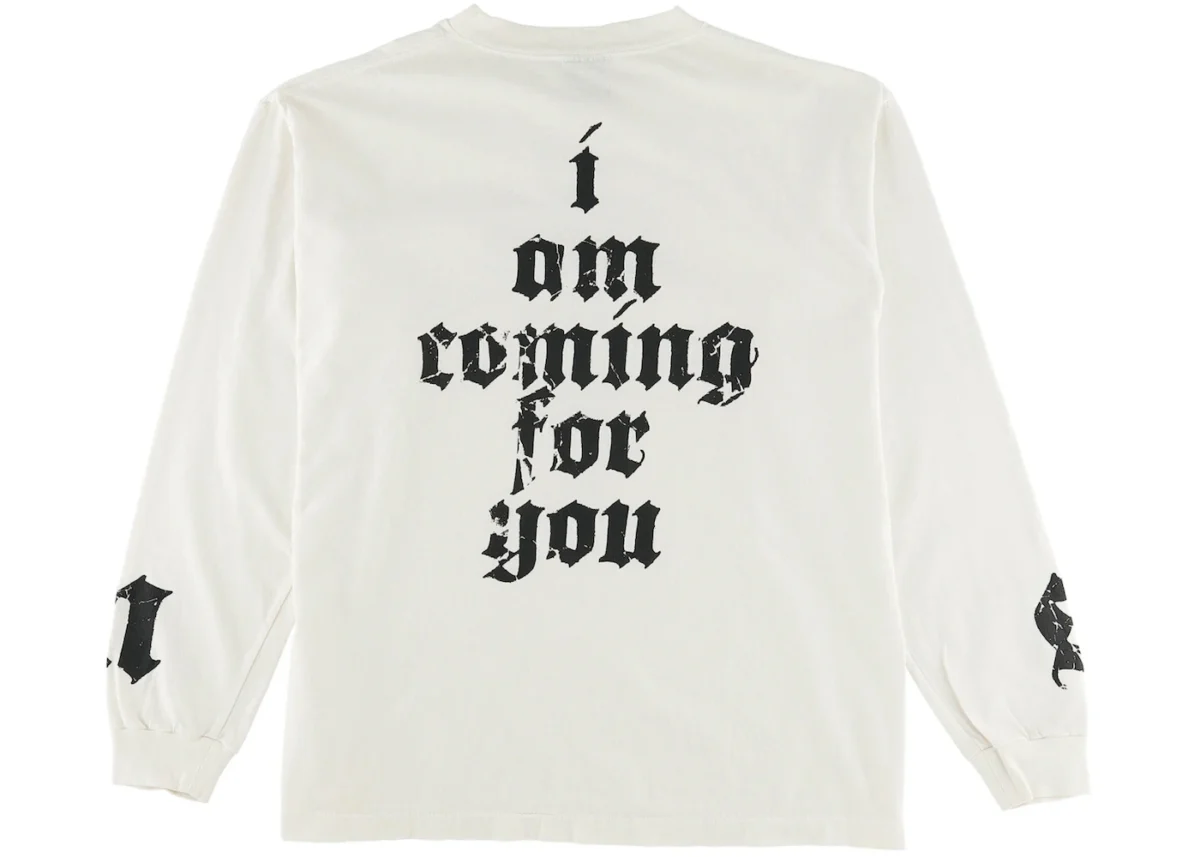 saint mxxxxxx coming for you l s tee white 1