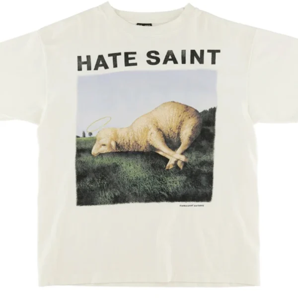 White Saint Mxxxxx Hate Sheep Tee