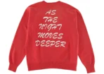 Red Saint Mxxxxxx Kiss Me Sweatshirt Back