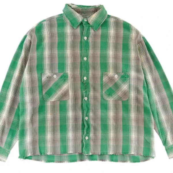 Green Saint Mxxxxxx x Shermer Academy Flannel Shirt