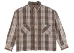 Grey/Red Saint Mxxxxxx x Shermer Academy Flannel Shirt