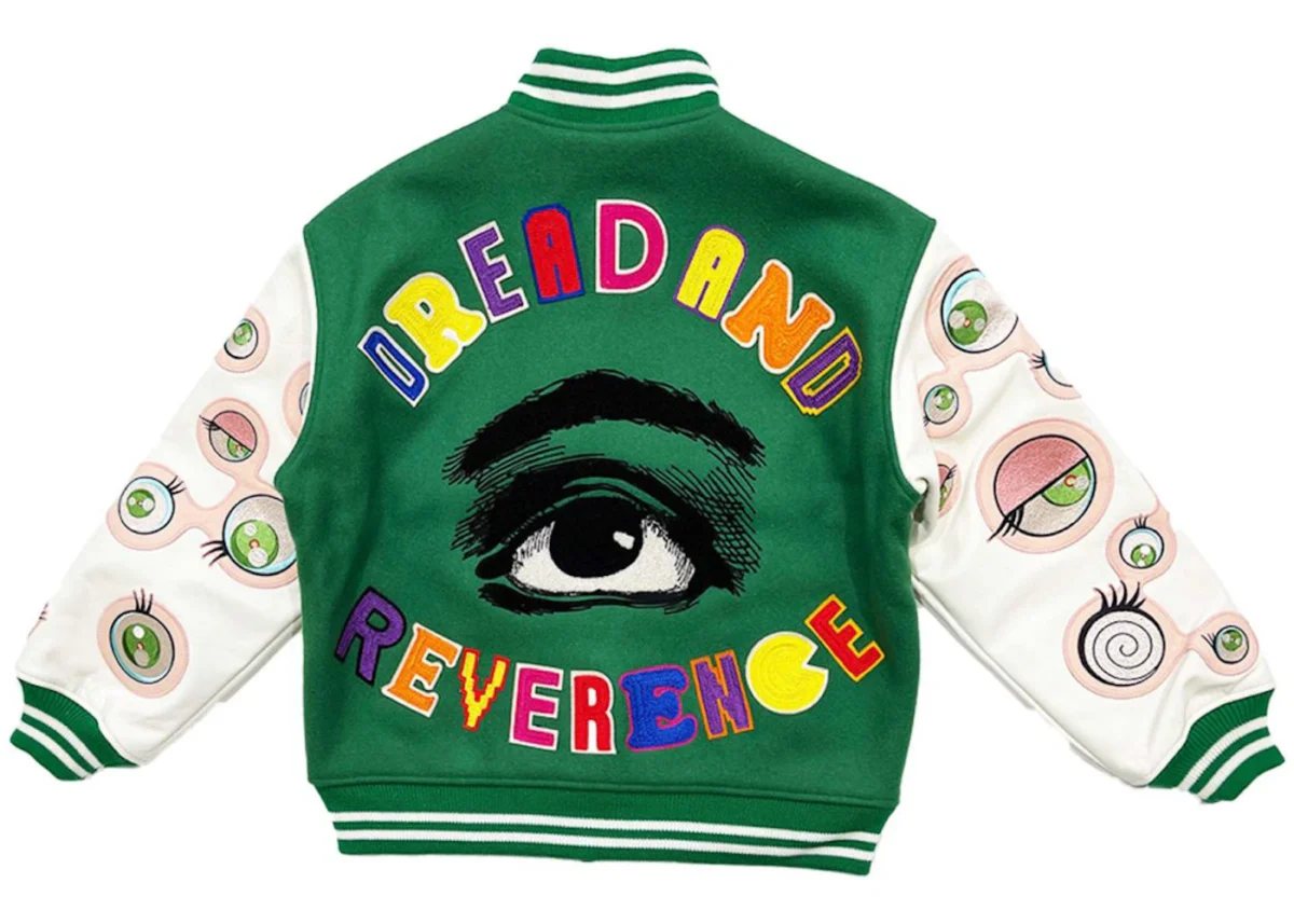 Saint Mxxxxxx x Takashi Murakami Stadium Jacket Back