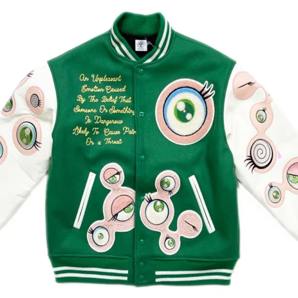 Green Saint Mxxxxxx x Takashi Murakami Stadium Jacket