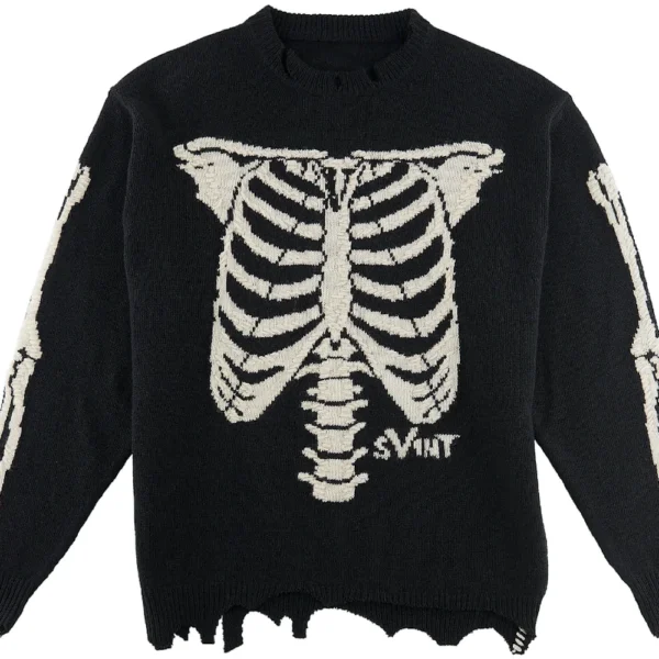 Black Saint Mxxxxxx x VLONE Bone Knit Sweater