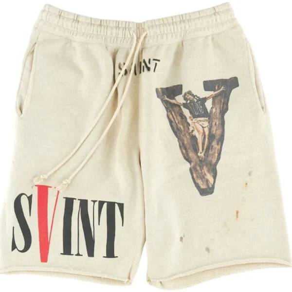 White Saint Mxxxxxx x VLONE Short