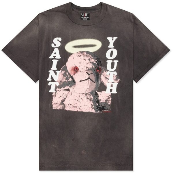 Black Saint Michael Pink Sheep T-shirt