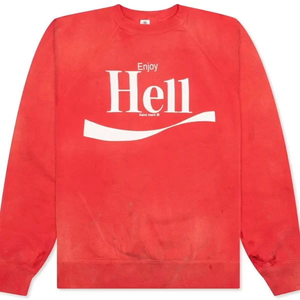 Red Saint Michael Enjoyhill Raglan Sweatshirt