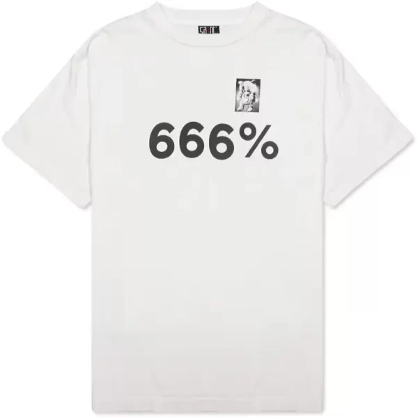 White Saint Michael 666 T-shirt