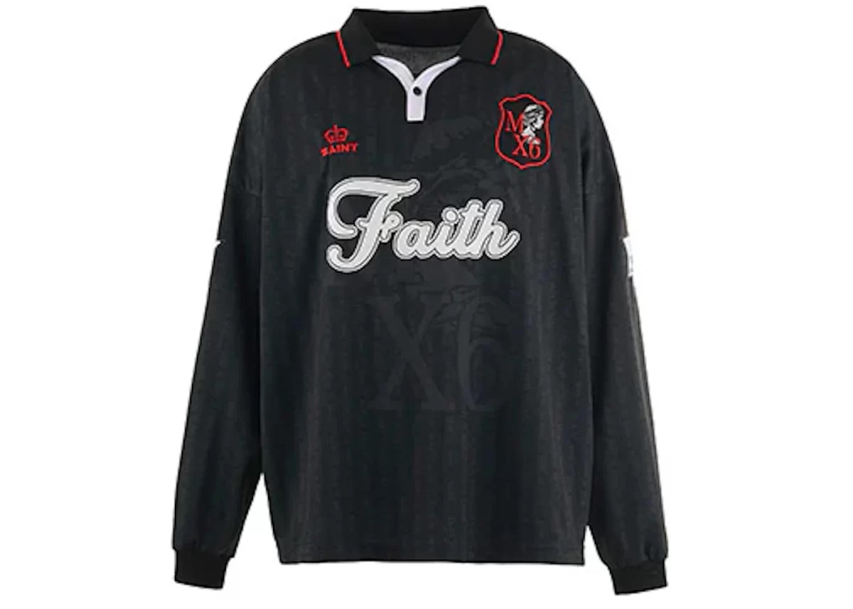 Black Saint Michael Faith Soccer Shirt