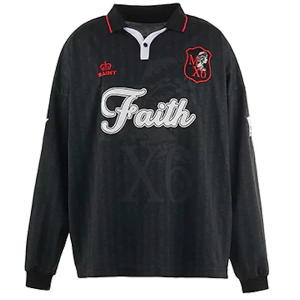 Black Saint Michael Faith Soccer Shirt