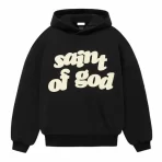 Black Fear of God x Saint Mxxxxxx Saint of God Hoodie