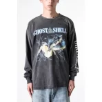 Black GHOST IN THE SHELL x SAINT Mxxxxxx Ilya Kuvshinov Long Sleeve T-shirt View