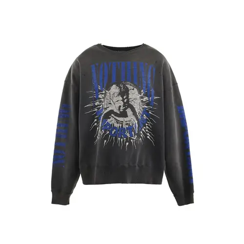 Black KOSUKE KAWAMURA x SAINT Mxxxxxx NOTHING IMPORTANT Sweatshirt