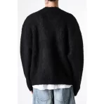 Black SAINT Mxxxxxx Mohair Cardigan Back