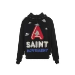 Black SAINT Mxxxxxx x A LOVE MOVEMENT Knit Hoodie Back