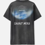 Black Saint Michael x Freedom T-shirt Back