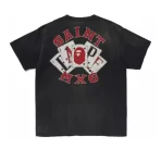 Charcoal BAPE x Saint Mxxxxxx Guns Tee Back