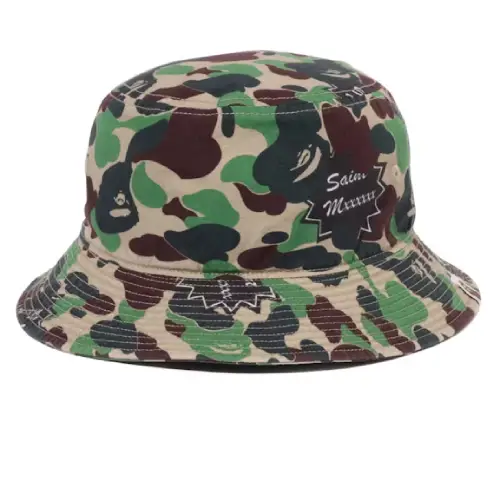 Green BAPE x Saint Mxxxxxx ABC Camo Bucket Hat