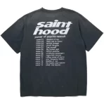 Vintage Black Neighborhood x Saint Mxxxxxx STHD T-Shirt Back