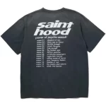 Vintage Black Neighborhood x Saint Mxxxxxx STHD T-Shirt Back