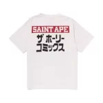 White BAPE x Saint Mxxxxxx Squadron Tee Vintage Back